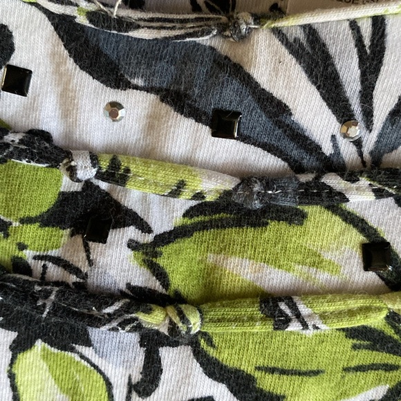 ALFRED DUNNER Blouse Floral Print 3/4 Sleeve Embellished Top - Picture 6 of 9